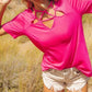 Bibi - Silky Knit Front Detail Top