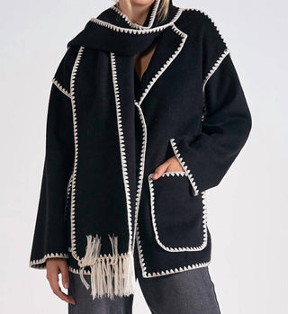 Elan - Jaqueta com Costura Superior