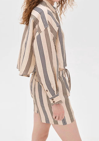 Rag &amp; Bone - Camisa curta de linho Beatrice