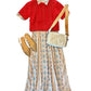 Beau & Ro - Kris Ikat Stripe Maxi Dress