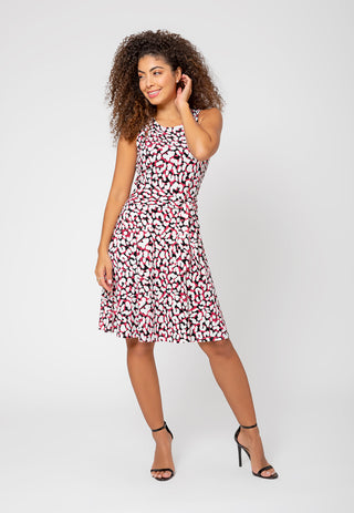 Leota Women's Calista Side Tie Dress Brown