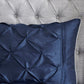 7 Piece Tufted Comforter Set Navy California King