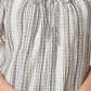 Anne Klein Pulôver texturizado feminino com logo e listras, manga curta, gola redonda, tamanho extragrande