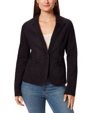 Anne Klein Blazer Jeans Feminino Azul Tamanho Pequeno
