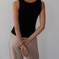 Donni. - Vintage Rib Lace Tank Top