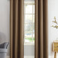 Painel de cortina blackout Sun Zero Preston Grommet Top marrom tamanho 40x95