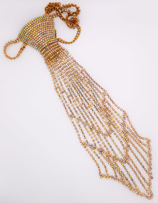 Colar de gravata adornado elegante – Colar de luxo