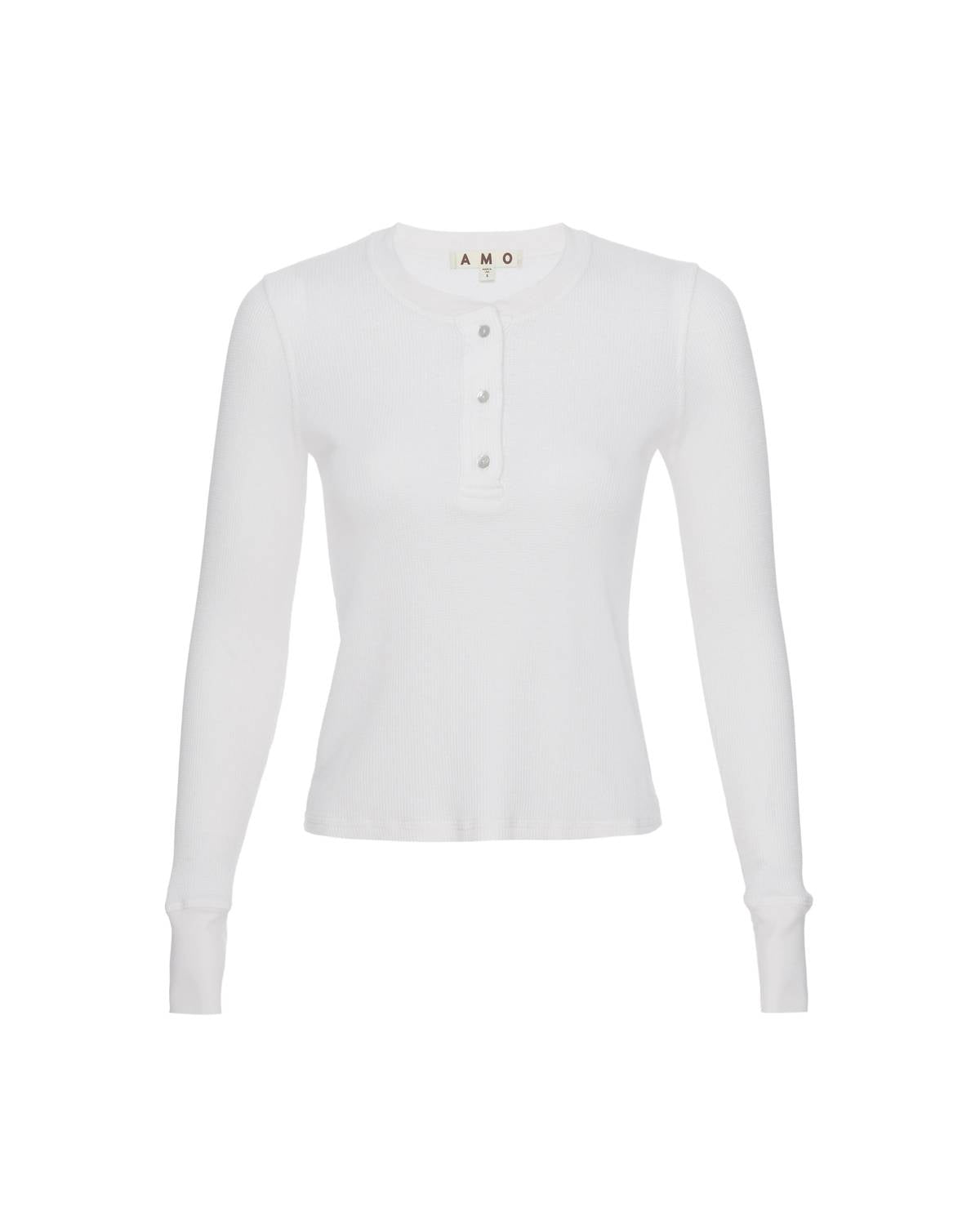 Amo - Thermal Henley Tee