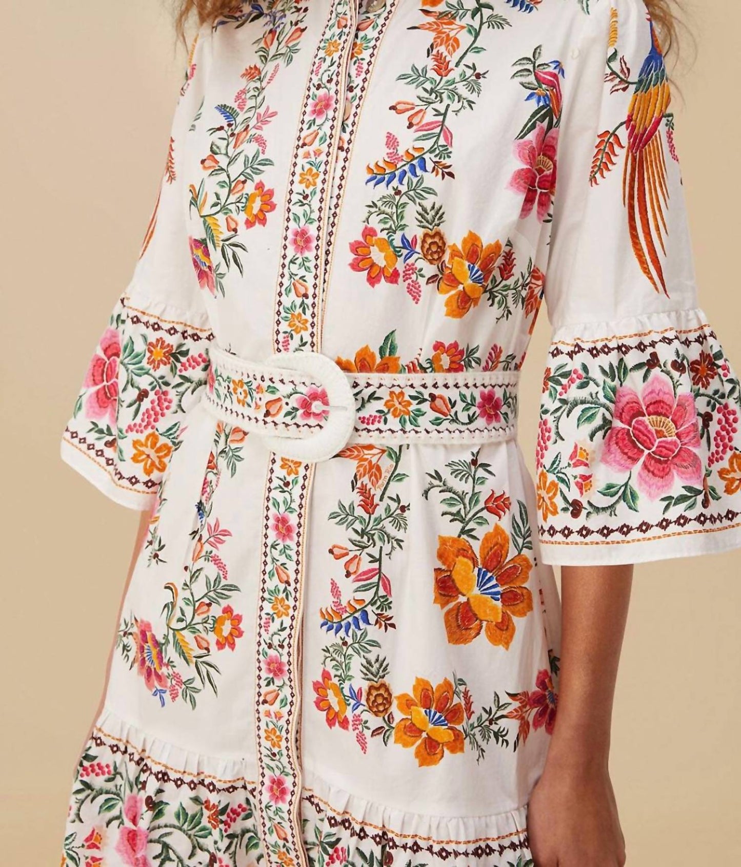 Farm Rio - Delicate Forest Mini Dress