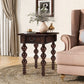 Solid Wood End Table with Drawer in Espresso Finish