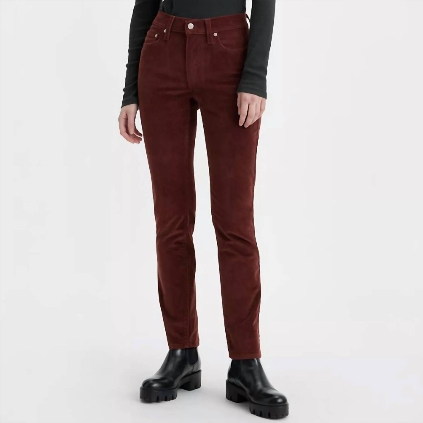 Levi'S - 724 High Rise Slim Straight Corduroy Pants
