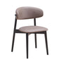 Lanae Polished Microfiber Side Chair (Set of 2) - Gray