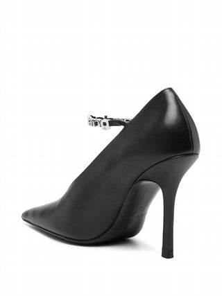 Alexander Wang - Sapatos femininos Delphine 105 mm com letras do logotipo
