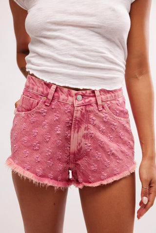 Free People - Short Jeans Hi Lo Emoções Mistas