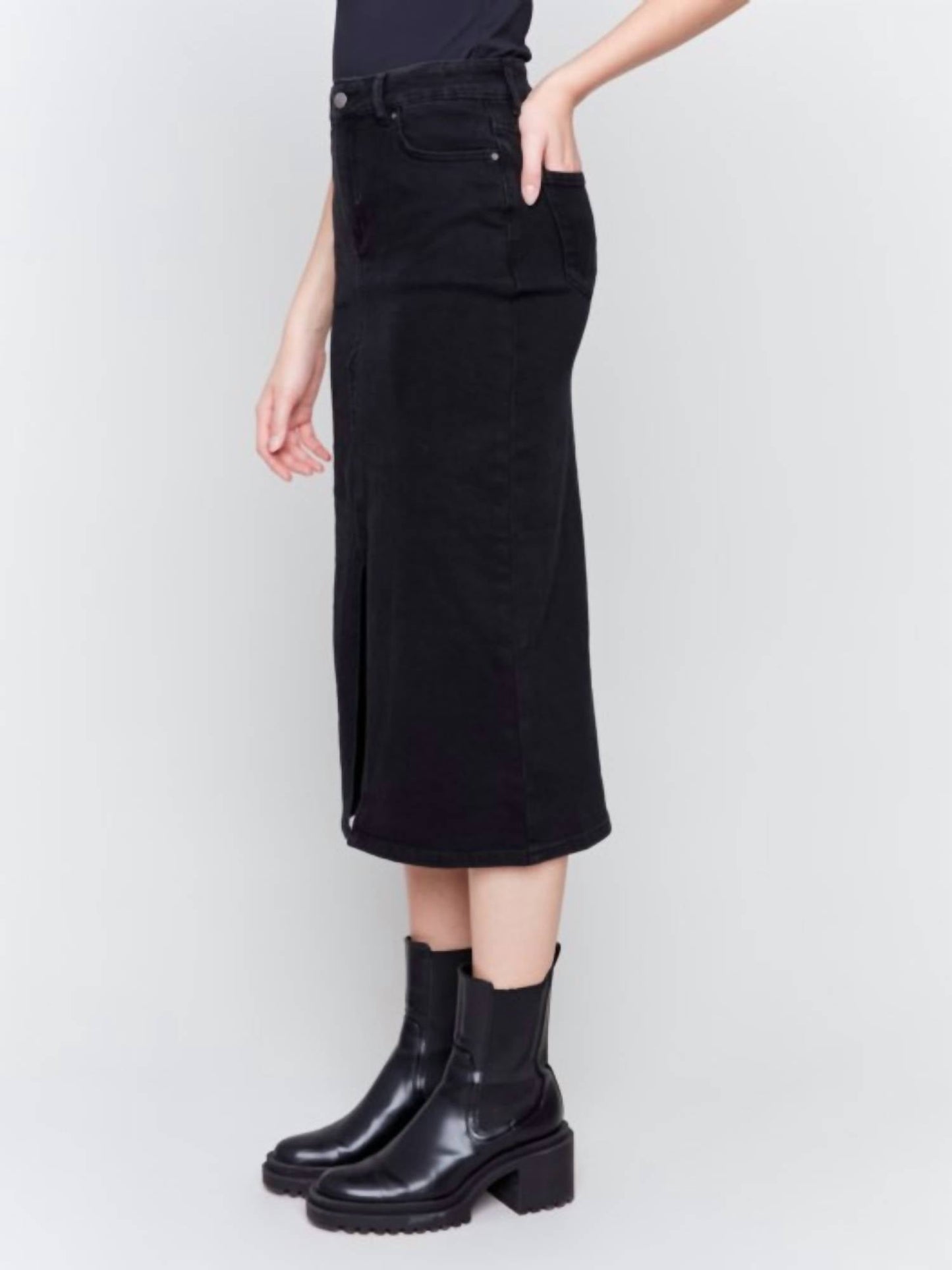 Charlie B - Long Denim Skirt