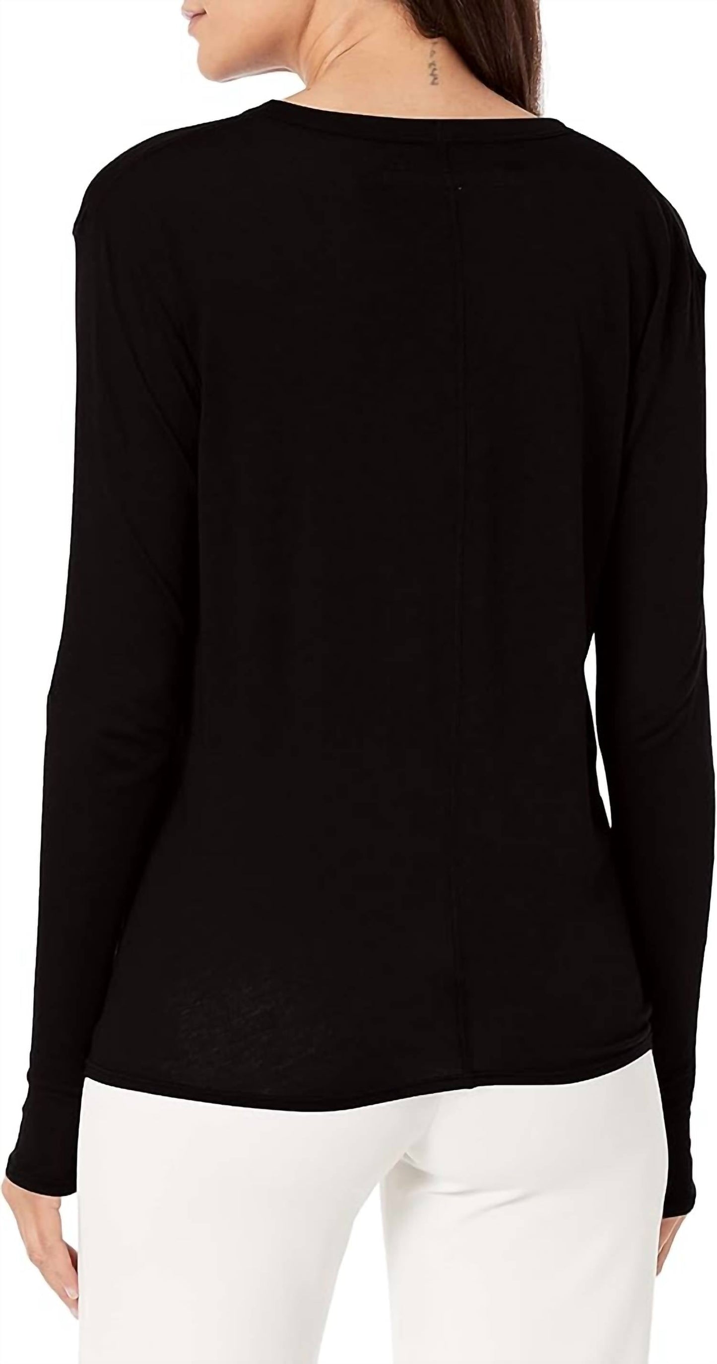 Enza Costa - LOOSE LONG SLEEVE V-NECK TOP