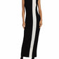 Nonchalant Label - Estella Rib Knit Striped Sleeveless Column Maxi Dress