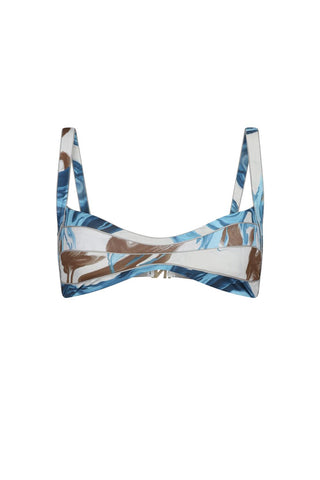 Nelblu - Top de biquíni bralette feminino Amanecer