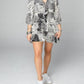 Buddylove - Sadie Tie Front Ruffled Dress