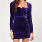 Adelyn Rae - Eunice Velvet Bodycon Mini Dress
