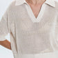 Pistola - Emma Open Knit Short Sleeve Polo