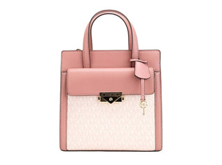Michael Kors - Bolsa transversal feminina Cece PVC North South com aba e pequena