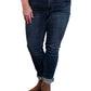Judy Blue - Mid Rise Vintage Raw Hem Skinny Jean