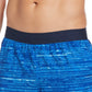 Calção de banho Nike Oxidized Stripe 9 masculino, azul, tamanho pequeno