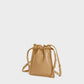 Lemiz - Women's Mini Bowie Drawstring Crossbody Leather Bag