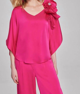 Joseph Ribkoff - Blusa com detalhes florais