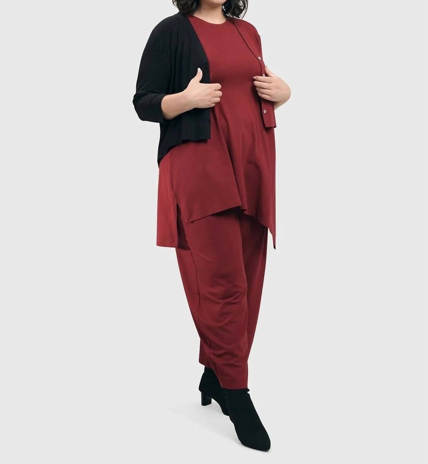 Alembika - Essential 2-tone Crop Cardigan