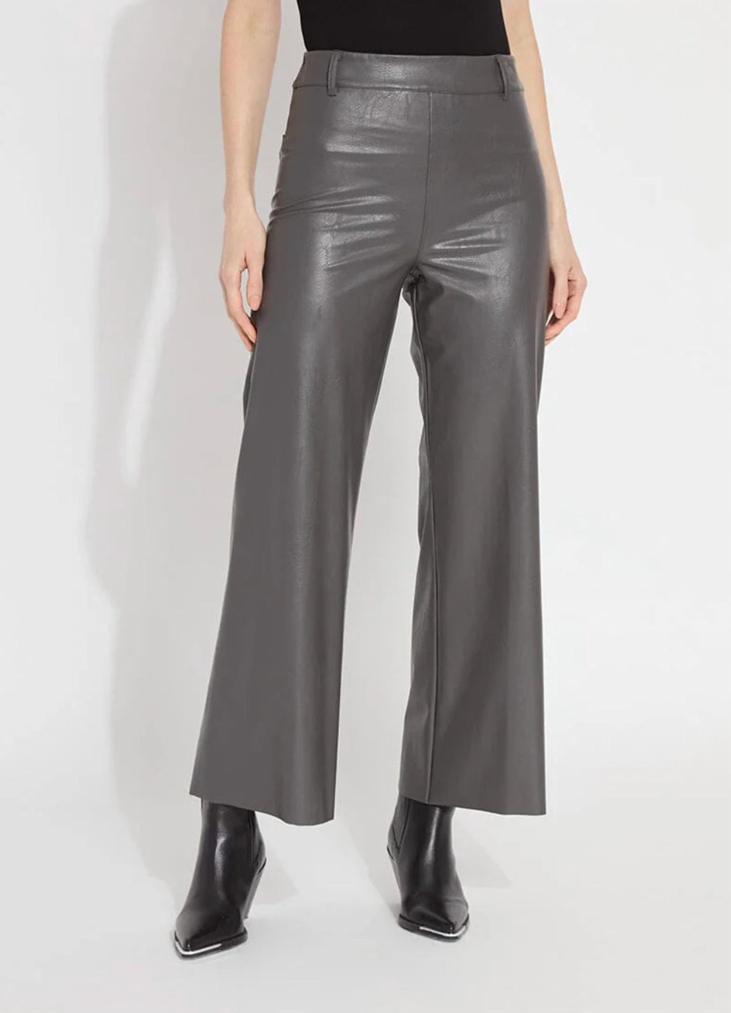 Lysse - Vegan Leather Wide Leg Pants