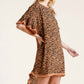 Umgee - Animal Frayed Mini Dress