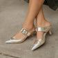 Koko + Palenki - Women's Paloma Pointed Cap Toe Kitten Heel Mule