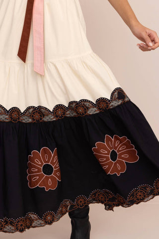 Vero Alfie - Vestido longo Picasso