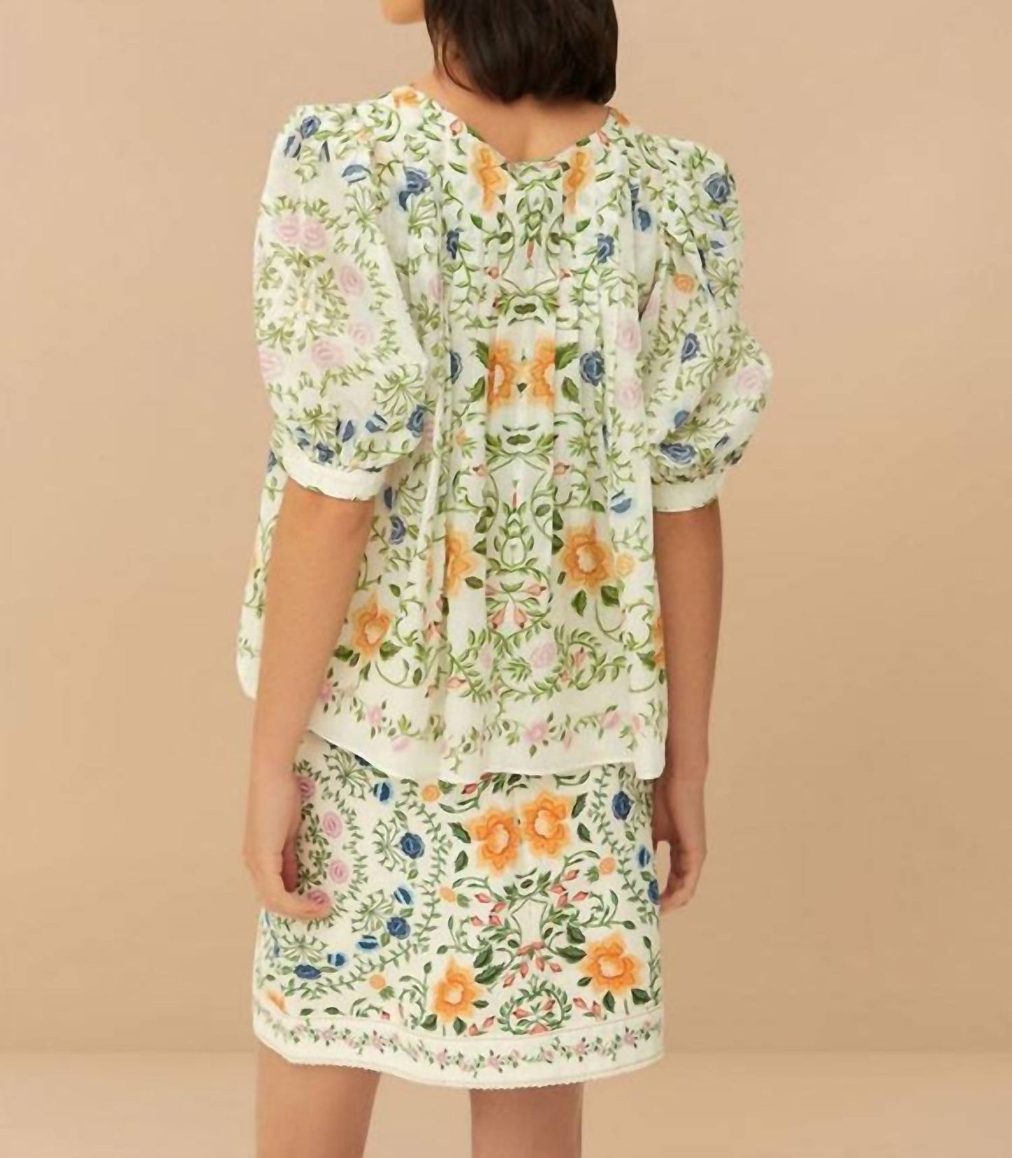 Farm Rio - Folk Floral Mini Skirt