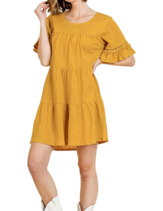 Umgee - Vestido com mangas e babados