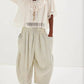 Free People - Lulu Knit Billowy Ruffle Lace Trim V-neck Top