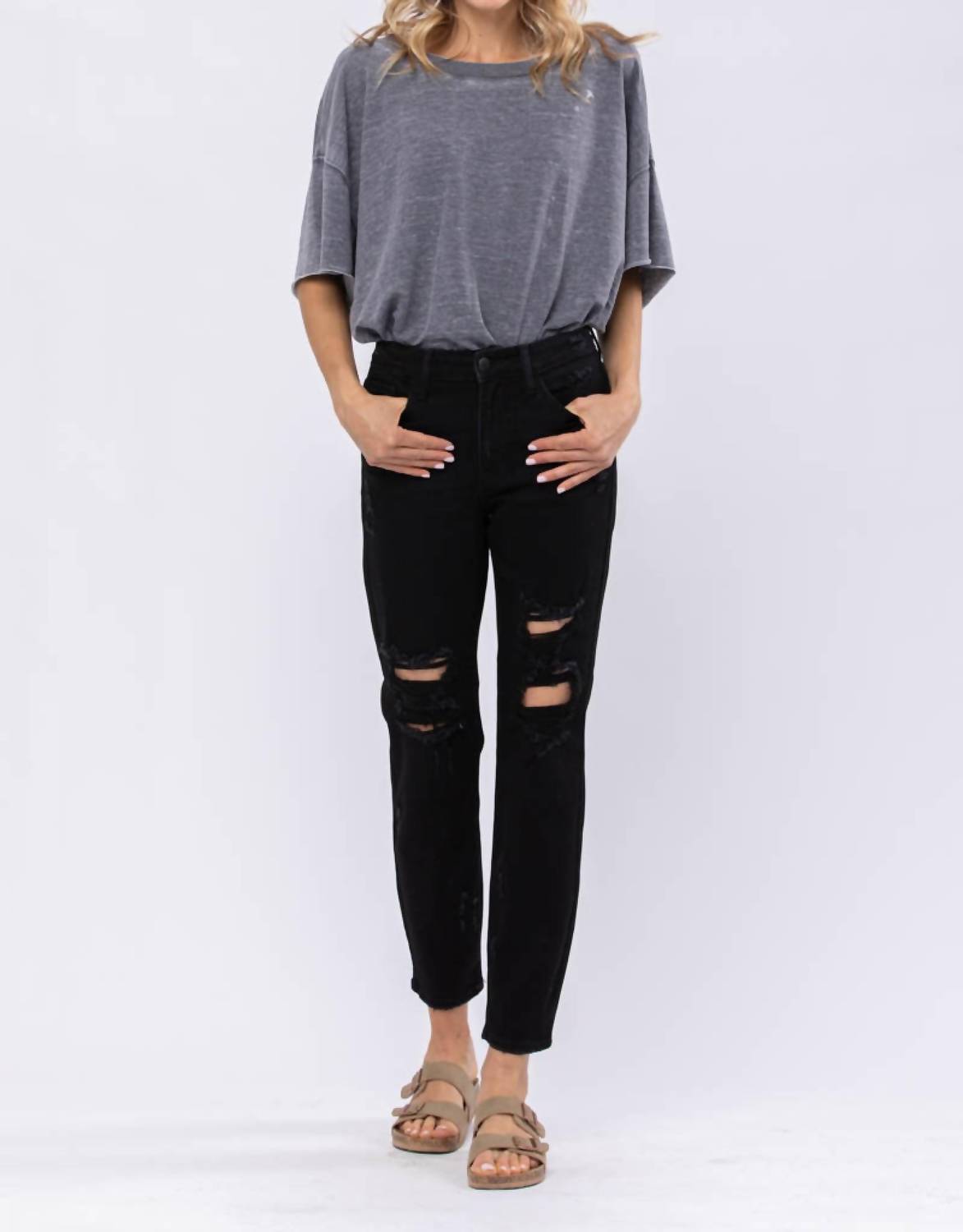 Judy Blue - High Waist Boyfriend Jeans