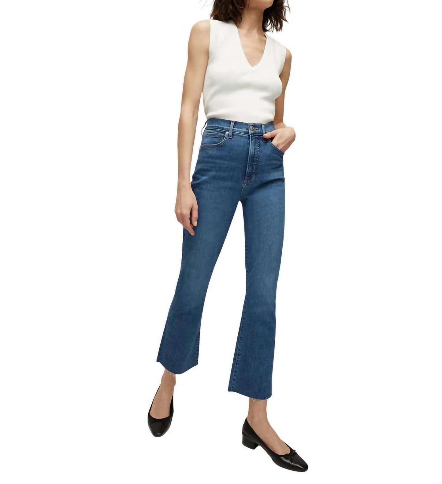 Veronica Beard - Carolina Ankle Skinny Flare Jeans