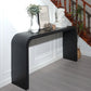 Black Wood Console Table, 59in Entryway Table