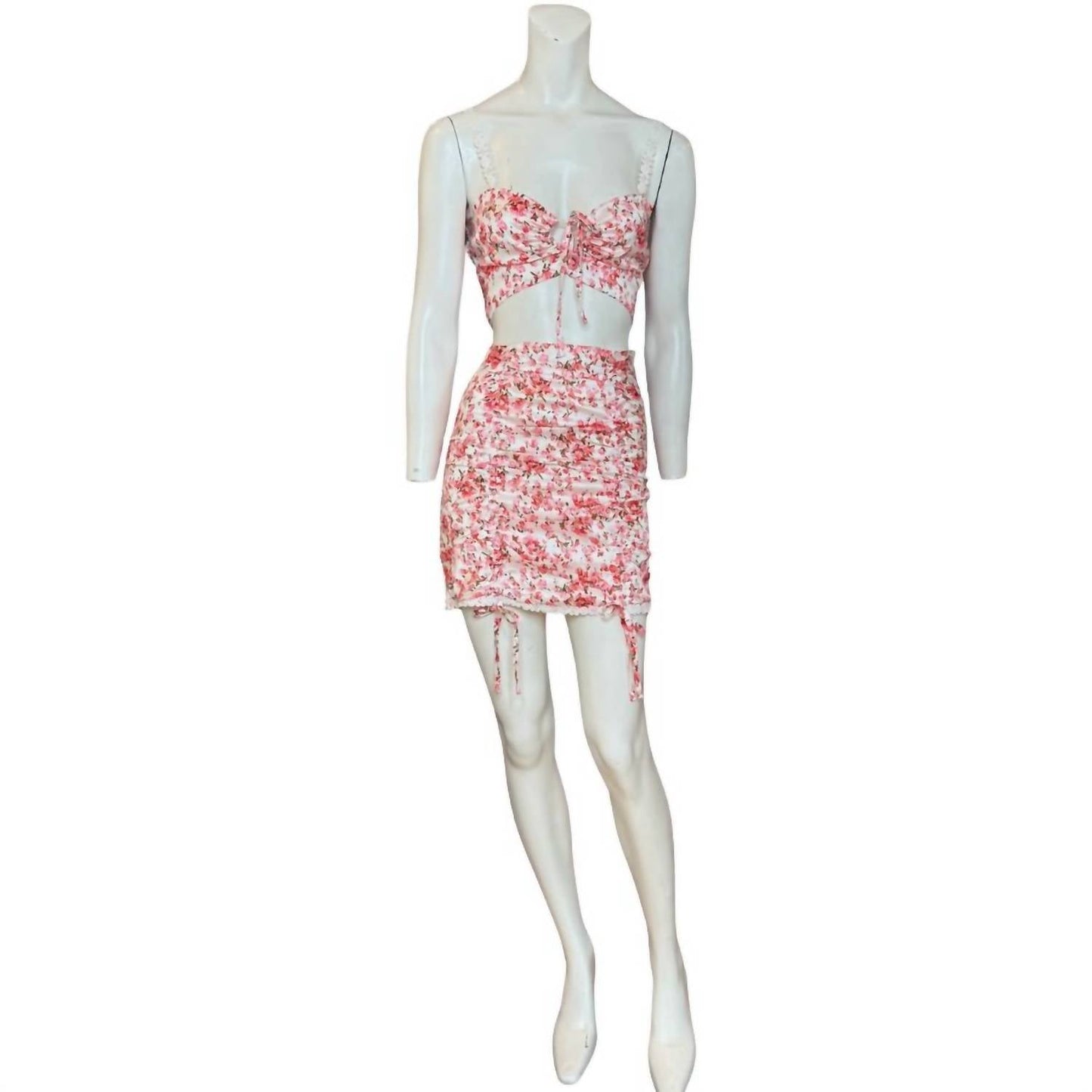 O.Vianca - Crop Top and Mini Skirt Set