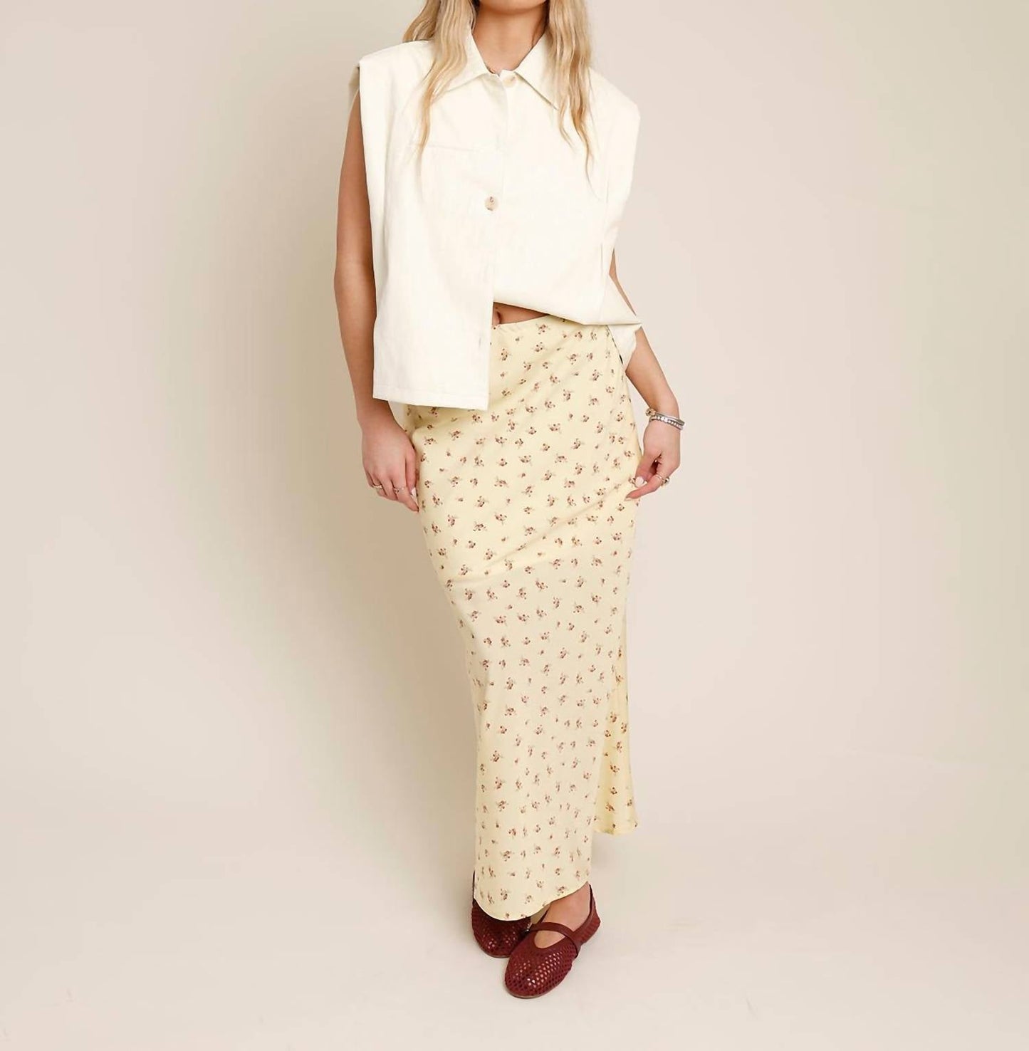 Things Between - Flower Fields Maxi Skirt