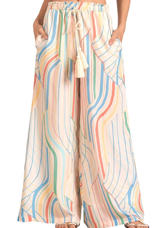 Elan - Calça Santa Barbara de perna larga