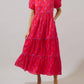 Sugarlips - Delmas Floral Renley Tiered Maxi Dress