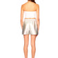 Susana Monaco - Faux Leather Pleated Shorts