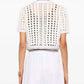 Forte Forte - Cable Lux Crochet Cropped Polo