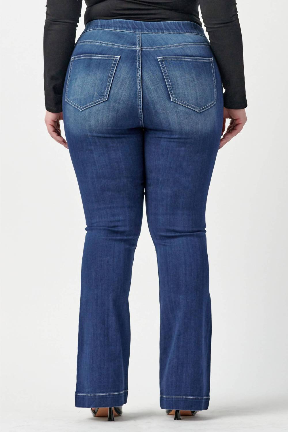 Cello - Plus Size Mid Rise Flare Jegging