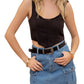 Blu Pepper - Cargo Denim Mini Skirt