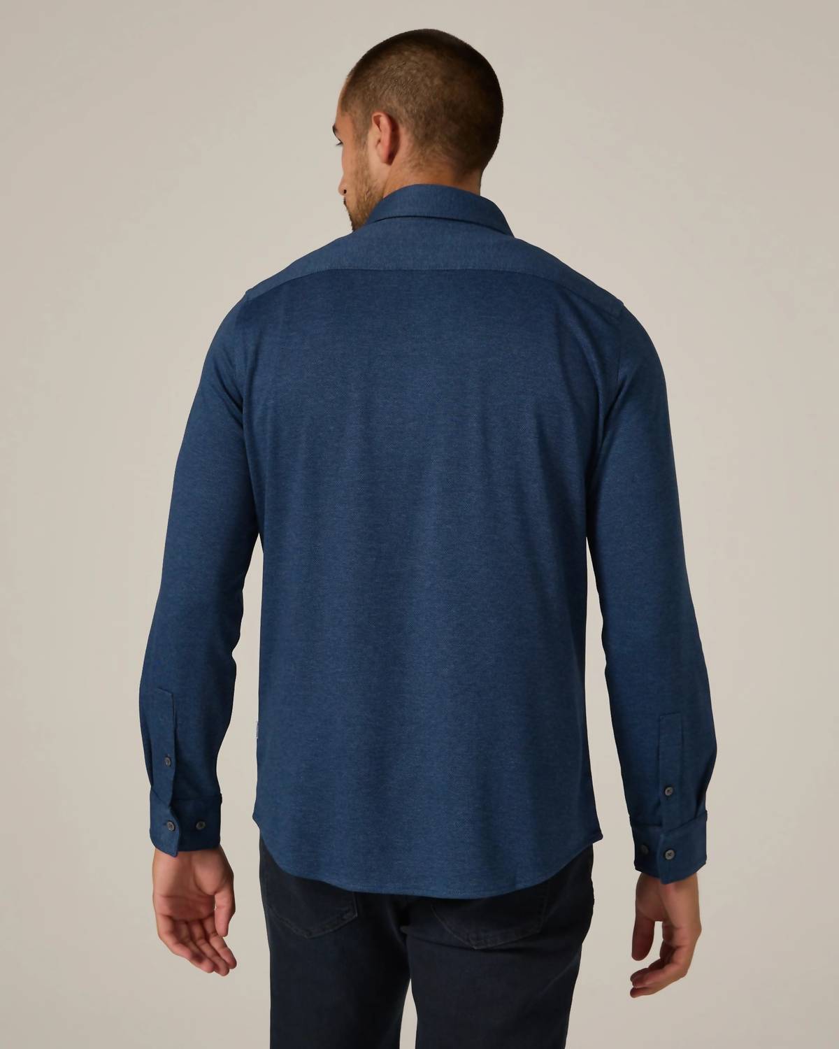 7Diamonds - Bowery Textured Knit Long Sleeve Shirt